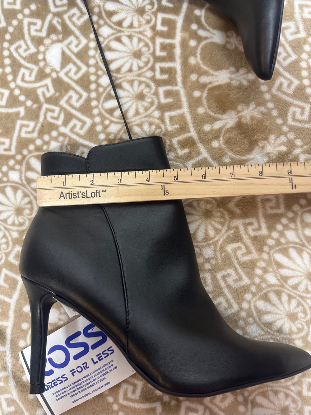 Nine West Black Pointed Toe Stiletto Ankle Booties - Picture 8 of 10